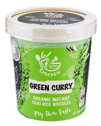 Glutenfri Instant Nudelsuppe Grøn Karry