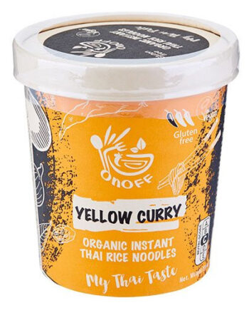 Glutenfri Instant Nudelsuppe Gul Karry