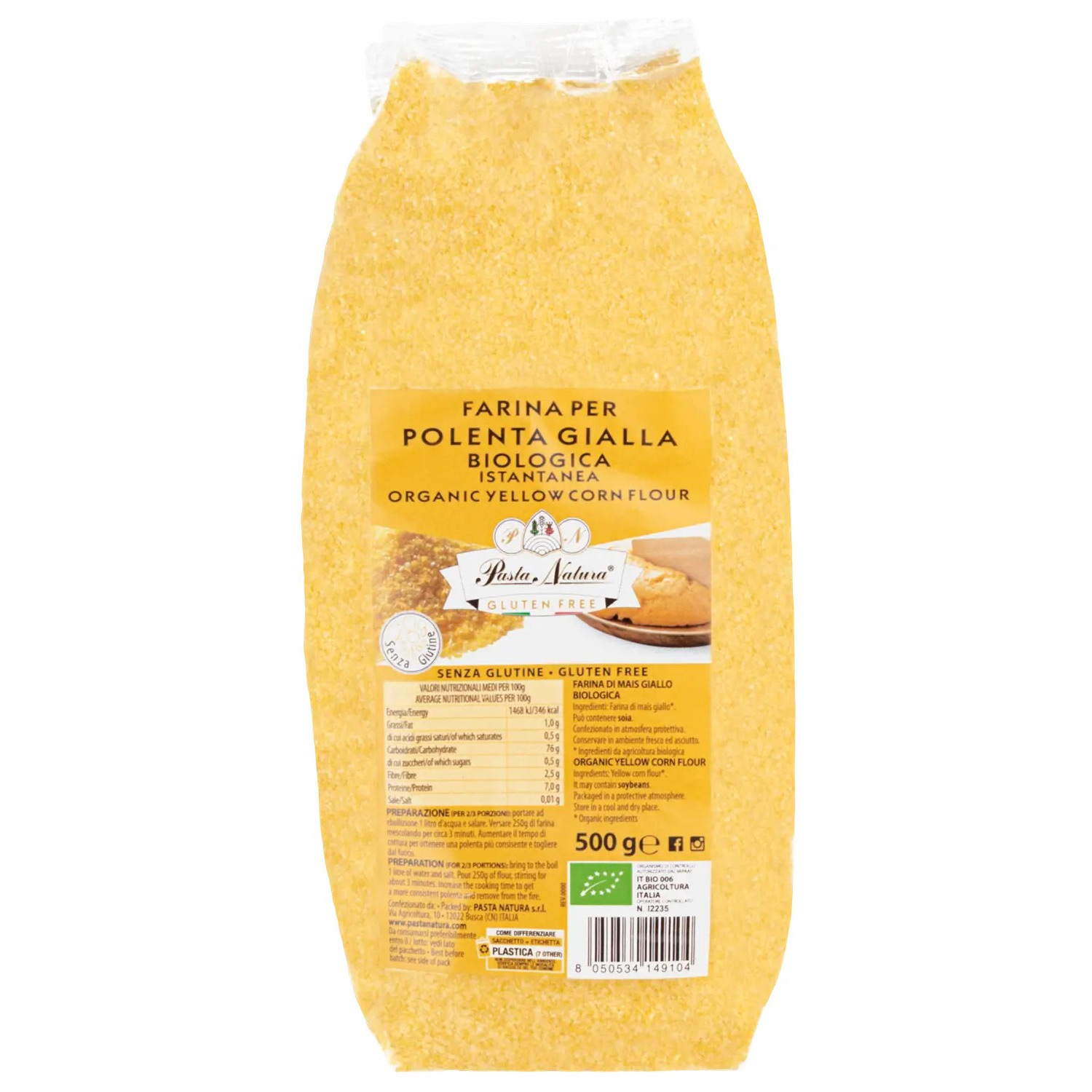 Glutenfri Polenta  økologisk
