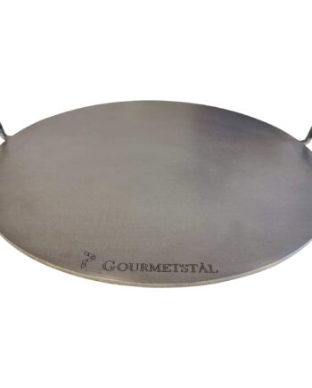 Gourmetstål Rundt Pizzastål Med Greb  49 Cm
