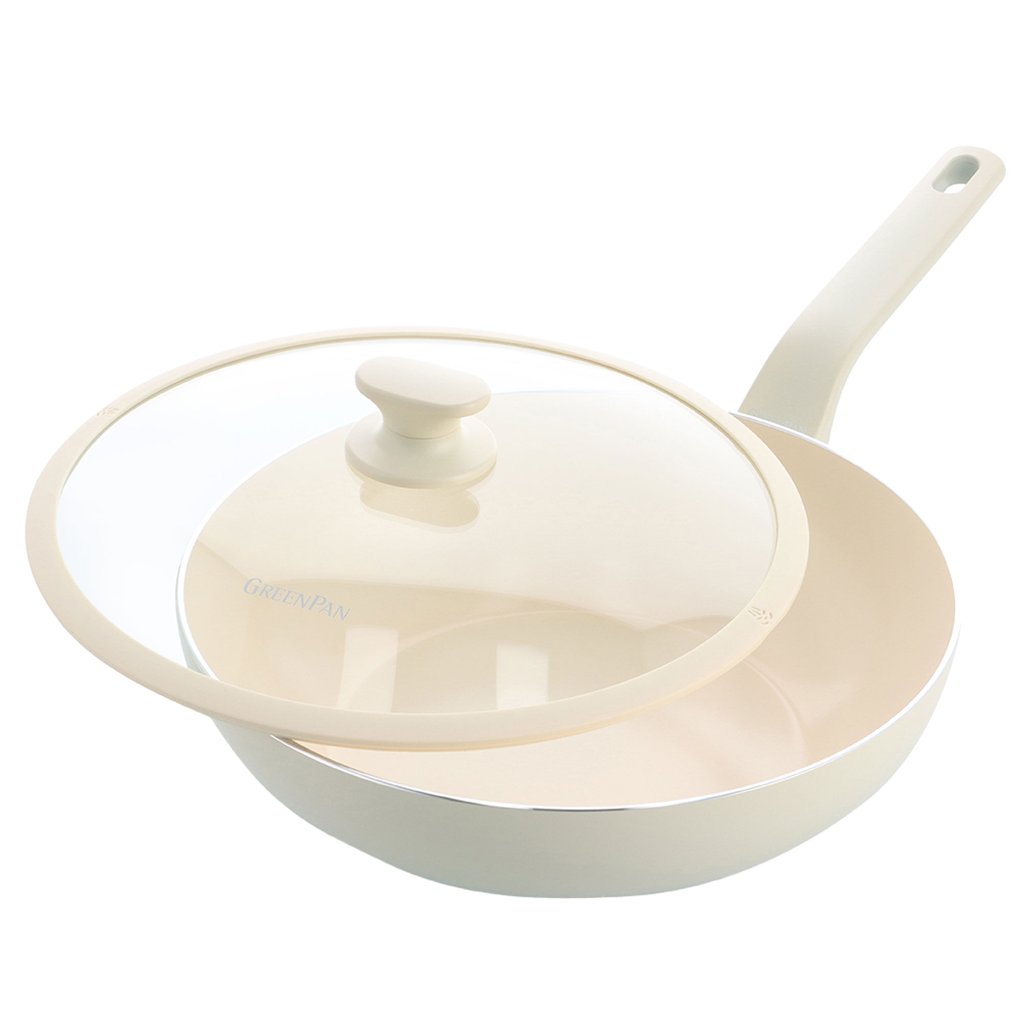Greenpan Essence Pro Wokpande 28 Cm  Cream