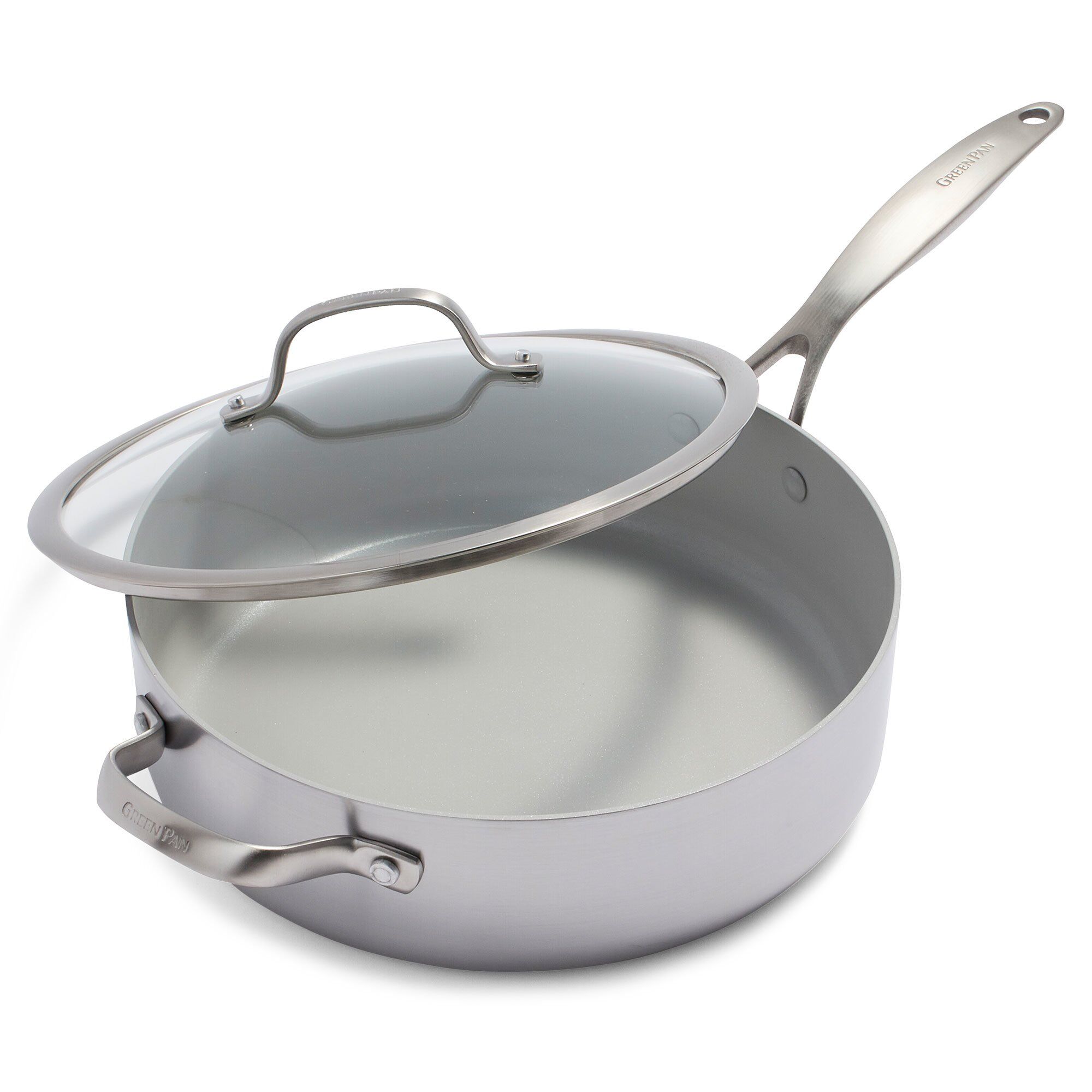 Greenpan Lima Traktørpande Med Låg 30 Cm Midnight