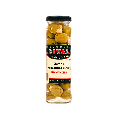 Grønne Manzanilla Oliven Med Mandler