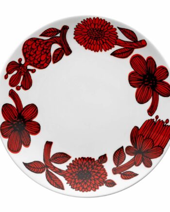 Gustavsberg Rød Aster Tallerken  18 Cm