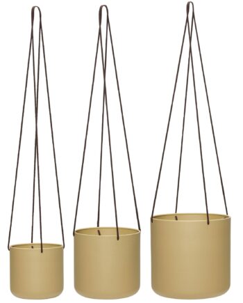 Hübsch Bloom Hængepotte   Stk  Beige