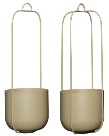 Hübsch Lotus Hængepotte  -pak  Khaki
