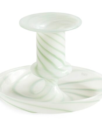 Hay Flare Stripe Milk Lysestage  Small  Grøn