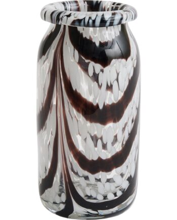 Hay Splash Vase  -small  Coffee   White