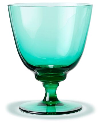 Holmegaard Flow Vandglas På Fod 35 Cl  Emerald Green