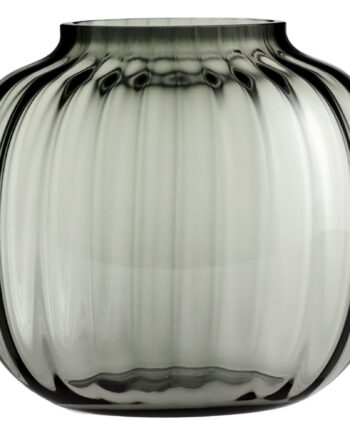 Holmegaard Primula Oval Vase 17   Cm Smoke