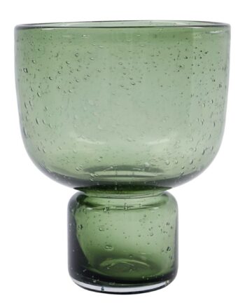 House Doctor Farida Vase 22 Cm  Olivengrøn