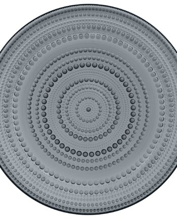 Iittala Kastehelmi Tallerken 31   Cm  Mørk Grå