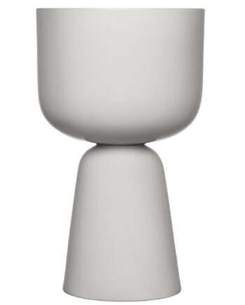 Iittala Nappula Krukke 26   15   Cm  Lysegrå