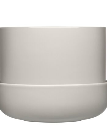 Iittala Nappula Urtepotte Med Underskål 17 X13 Cm  Lysegrå