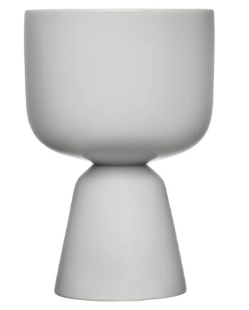 Iittala Nappula Urtepotte 23   15   Cm  Lysegrå