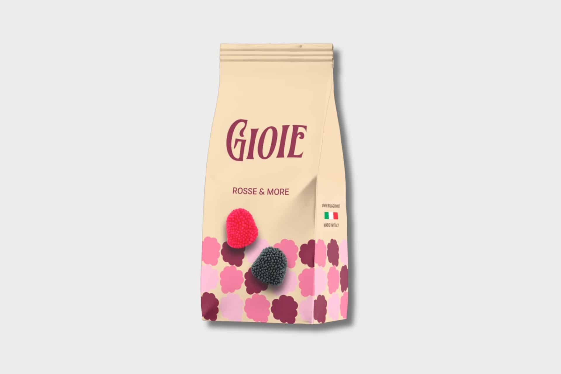 Italiensk Vingummi Hindbær Brombær Gioie Rosse   More Glutenfri