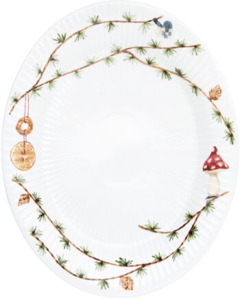 Kähler Hammershøi Christmas Oval Bordfad 22 5x28   Cm