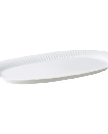 Kähler Hammershøi Ovalt Serveringsfad  Hvid  40   22   Cm