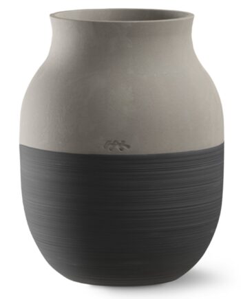 Kähler Omaggio Circulare Vase 20 Cm  Antracitgrå