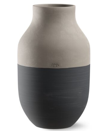 Kähler Omaggio Circulare Vase 31 Cm  Antracitgrå