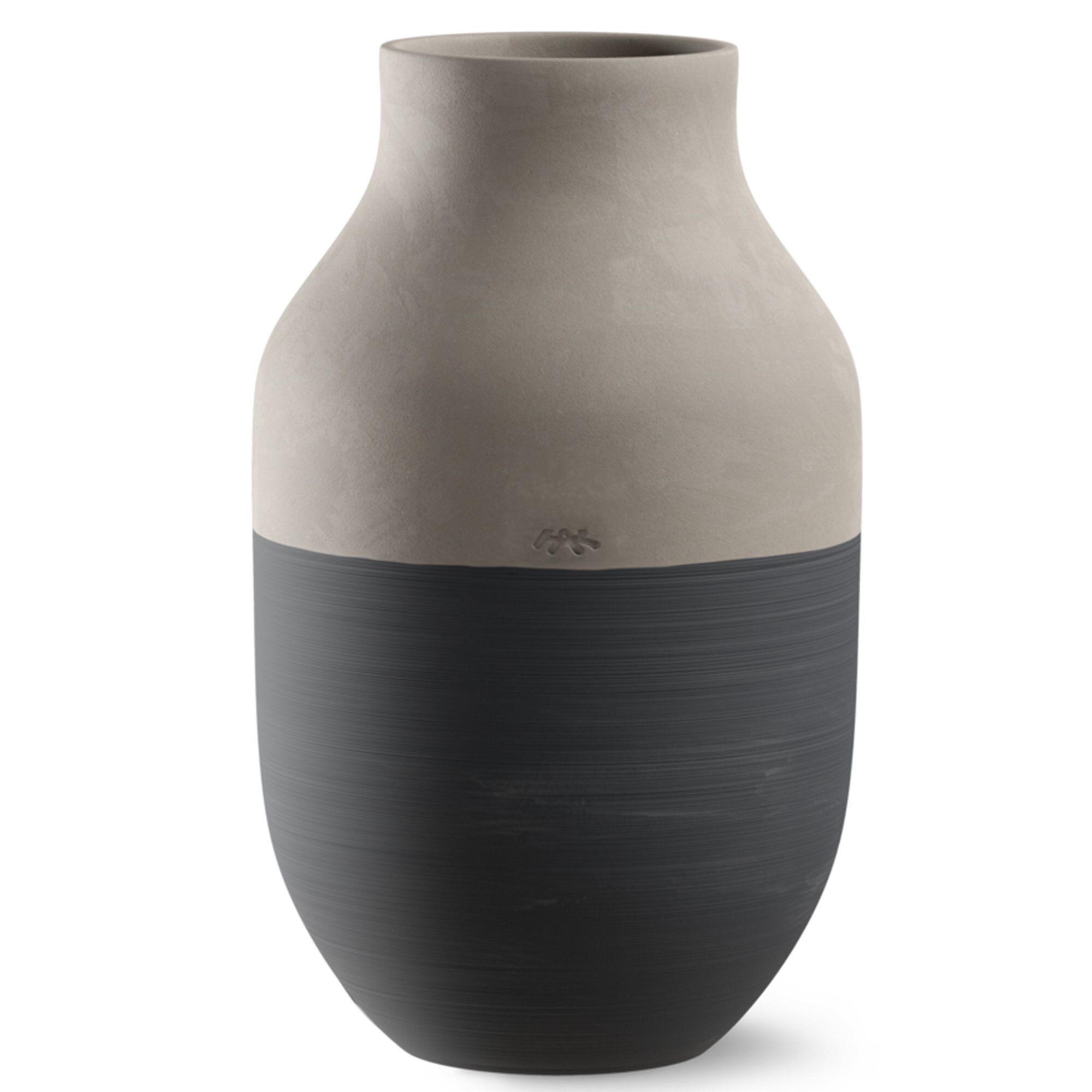 Kähler Omaggio Circulare Vase 31 Cm  Antracitgrå