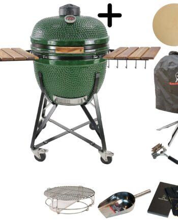 Kamado Sumo Maxi Kulgrill    Tilbehørspakke  Grøn
