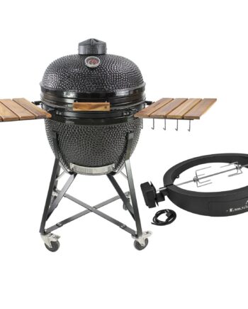 Kamado Sumo Maxi Kulgrill  Sort   Grillmesterens Rotisserie Og Pizzaovn