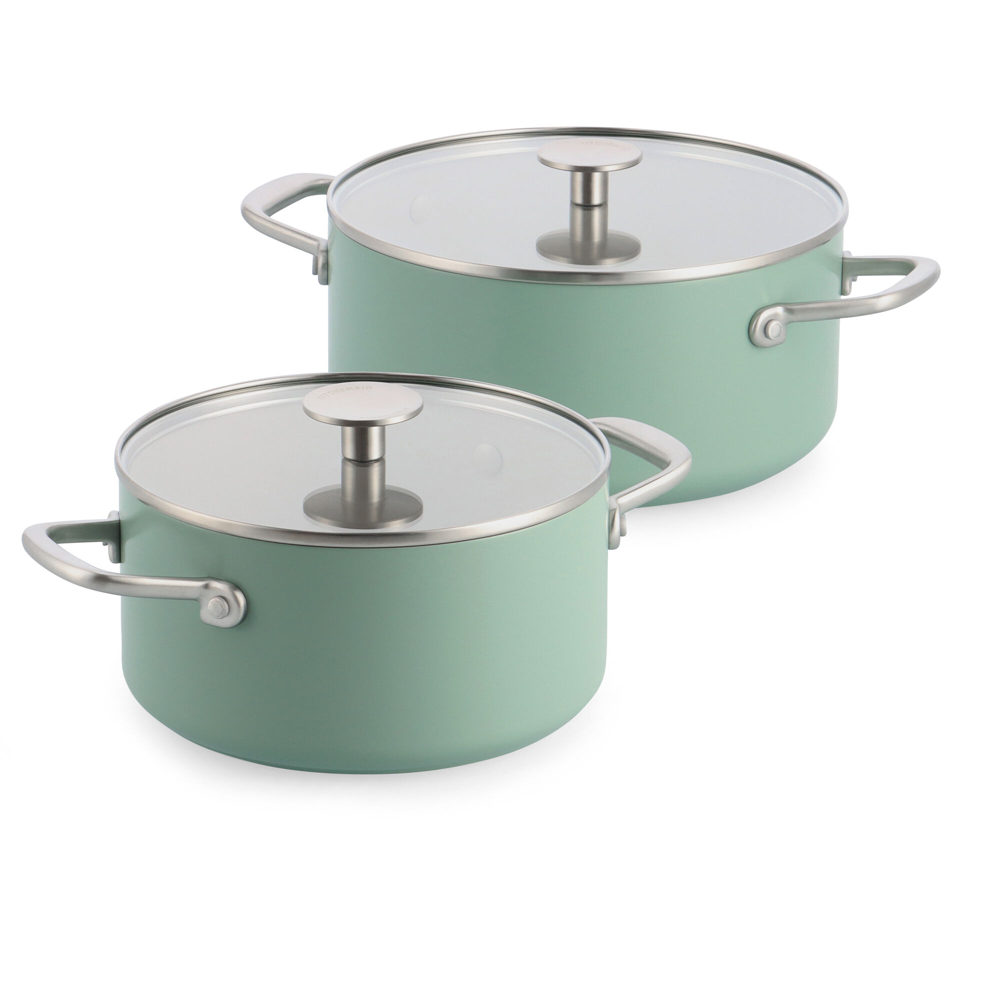 Kitchenaid Advanced Hard Anodized Grydesæt 20   24 Cm  Kardemomme