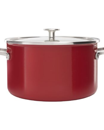 Kitchenaid Cookware Collection Gryde   Låg 24 Cm  Rød