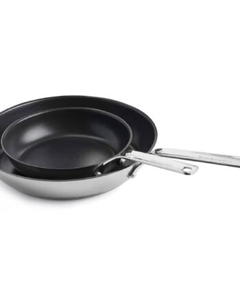 Kitchenaid Sæt Med Stegepander 20 Cm   28 Cm  Rustfrit Stål