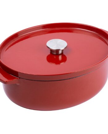 Kitchenaid Støbejernsgryde Oval 30 Cm      Liter  Empire Red
