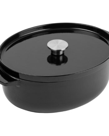 Kitchenaid Støbejernsgryde Oval 30 Cm      Liter  Onyx Black