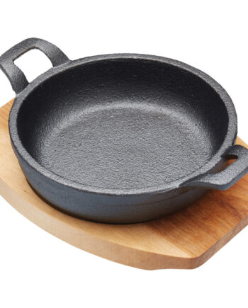 Kitchen Craft Mini Serverings Støbejernsform  Sort