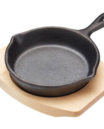 Kitchen Craft Mini Serverings Støbejernspande Med Træ