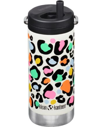 Klean Kanteen Isoleret Termoflaske Tkwide 355 Ml Med Twist Cap  Leopard Print