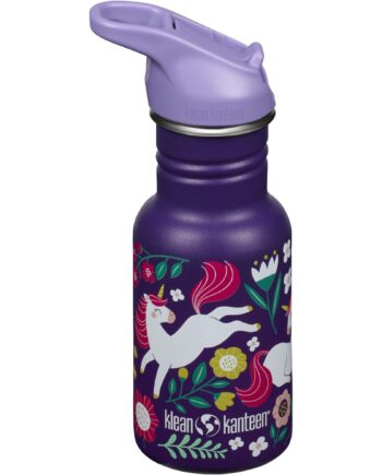 Klean Kanteen Kid Classic Narrow Flip Vandflaske 355 Ml  Leaping Unicorns