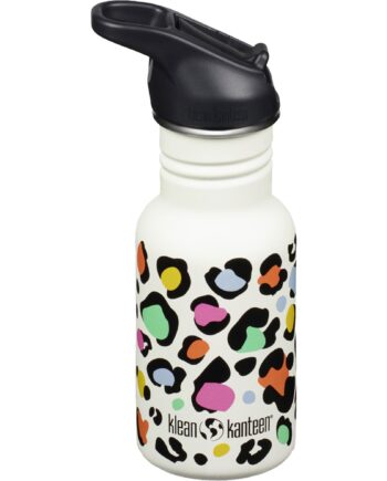 Klean Kanteen Kid Classic Narrow Flip Vandflaske 355 Ml  Leopard Print