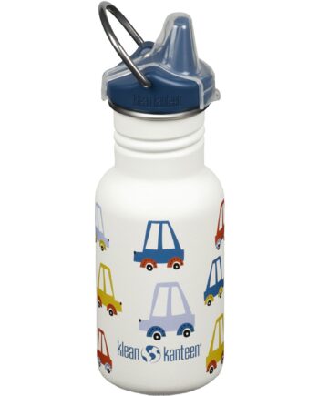 Klean Kanteen Kid Classic Narrow Sippy Børnekop Med Tud 355 Ml  Biler