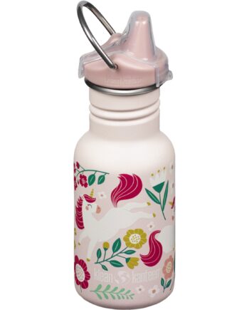 Klean Kanteen Kid Classic Narrow Sippy Børnekop Med Tud 355 Ml  Leaping Unicorns