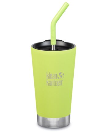 Klean Kanteen Termokop Med Sugerørslåg  473 Ml  Grøn
