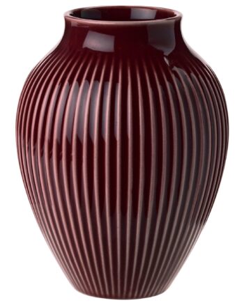 Knabstrup Vase 12   Cm  Ripple Berry