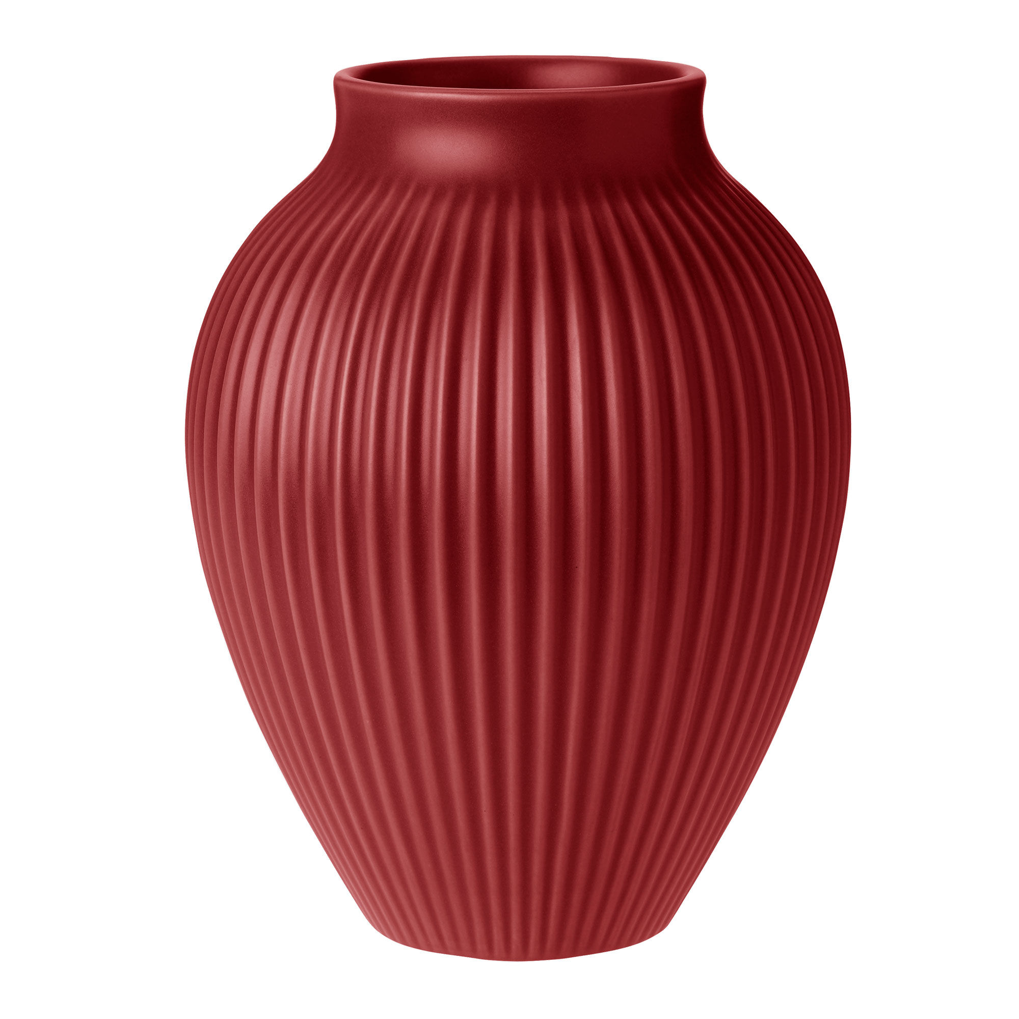 Knabstrup Vase 20 Cm  Ripple Soft Cherry
