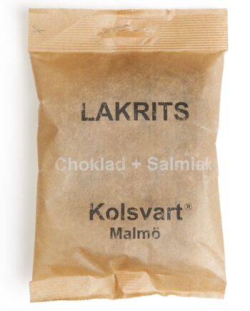 Kolsvart Chokolade   Salmiak-saltlakrids  120