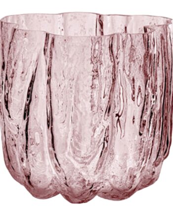 Kosta Boda Crackle Vase 12   Cm  Rosa