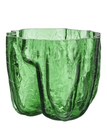 Kosta Boda Crackle Vase 175 Mm  Grøn
