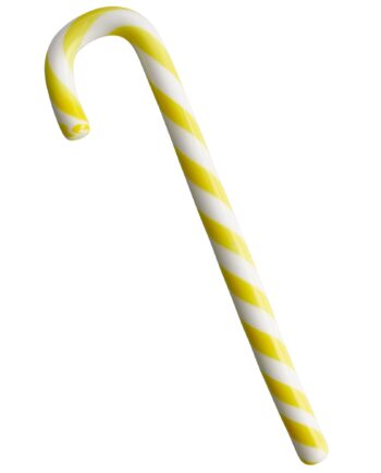 Kosta Boda Polka Glasdekoration  17 Cm  Hvid Gul