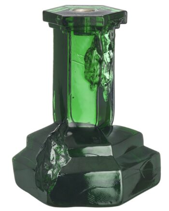 Kosta Boda Rocky Baroque Lysestage 175 Mm  Emerald Green