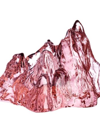 Kosta Boda The Rock Lanterne   Cm  Rosa