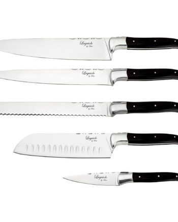Laguiole By Haws Kokkens Knivsæt   Dele  Black Wood
