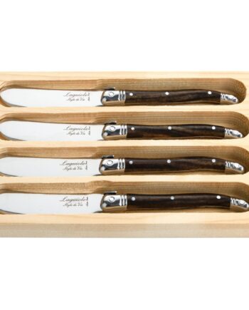 Laguiole Premium Line Smørkniv  -pak  Mørkebrun